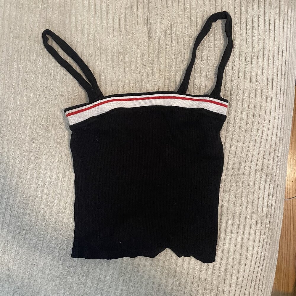 Black top with straps